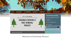 Desktop Screenshot of cityofcrestwood.org