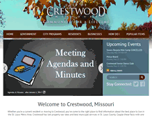 Tablet Screenshot of cityofcrestwood.org